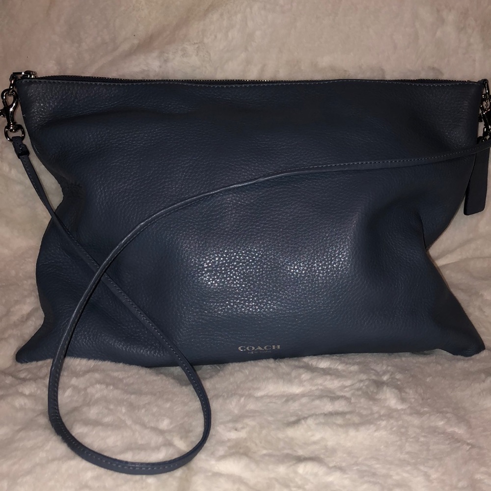 Coach blue cross body bag